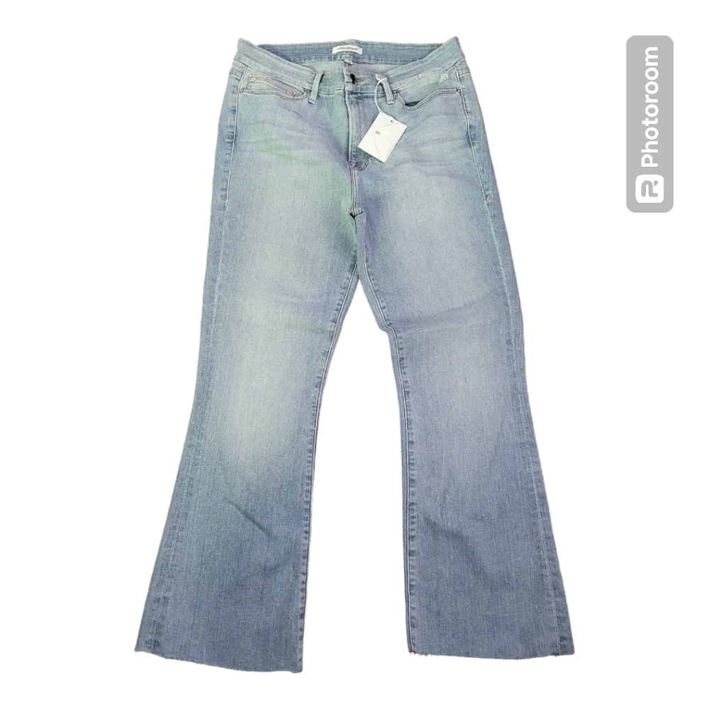 Good American Light Blue Flare Jeans